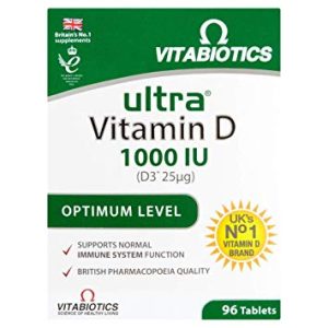 Vitabiotics ultra vitamin D3 tablets 96, immunity boost